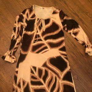 Designer, velvet, animal print dress